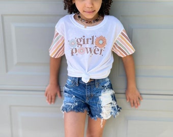 Baby Toddler Girls Distressed Denim Shorts-Toddler Ripped Jeans for  Girls-Fringe Frayed Blue Jean Shorts-Dark Wash Nashville Style