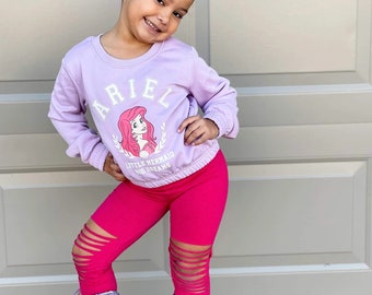 Toddler Leggings, Kids Leggings, ripped leggings, pink leggings, for baby, shredded leggings, barbie birthday outfit, trendy outfit, edgy