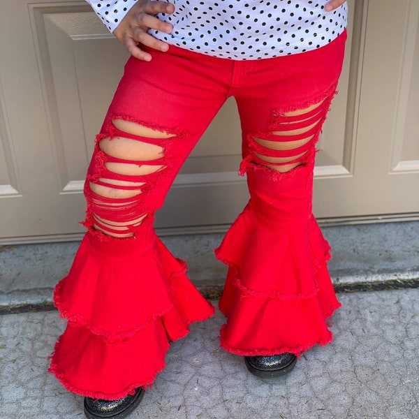 Bell Bottom Jeans Etsy