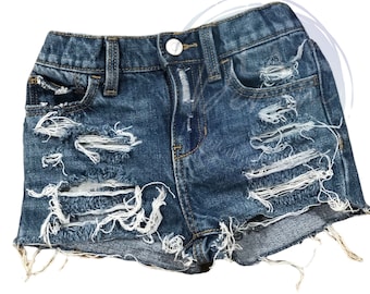 Girls Distressed Shorts Venice Style