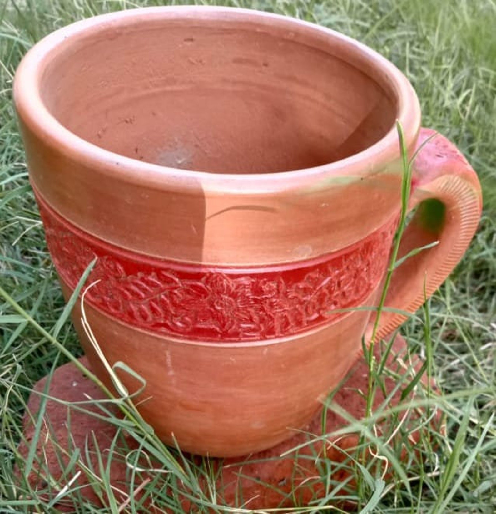 Clay Beer Mug Around 800 ML Natural Handmade And Organic Etsy