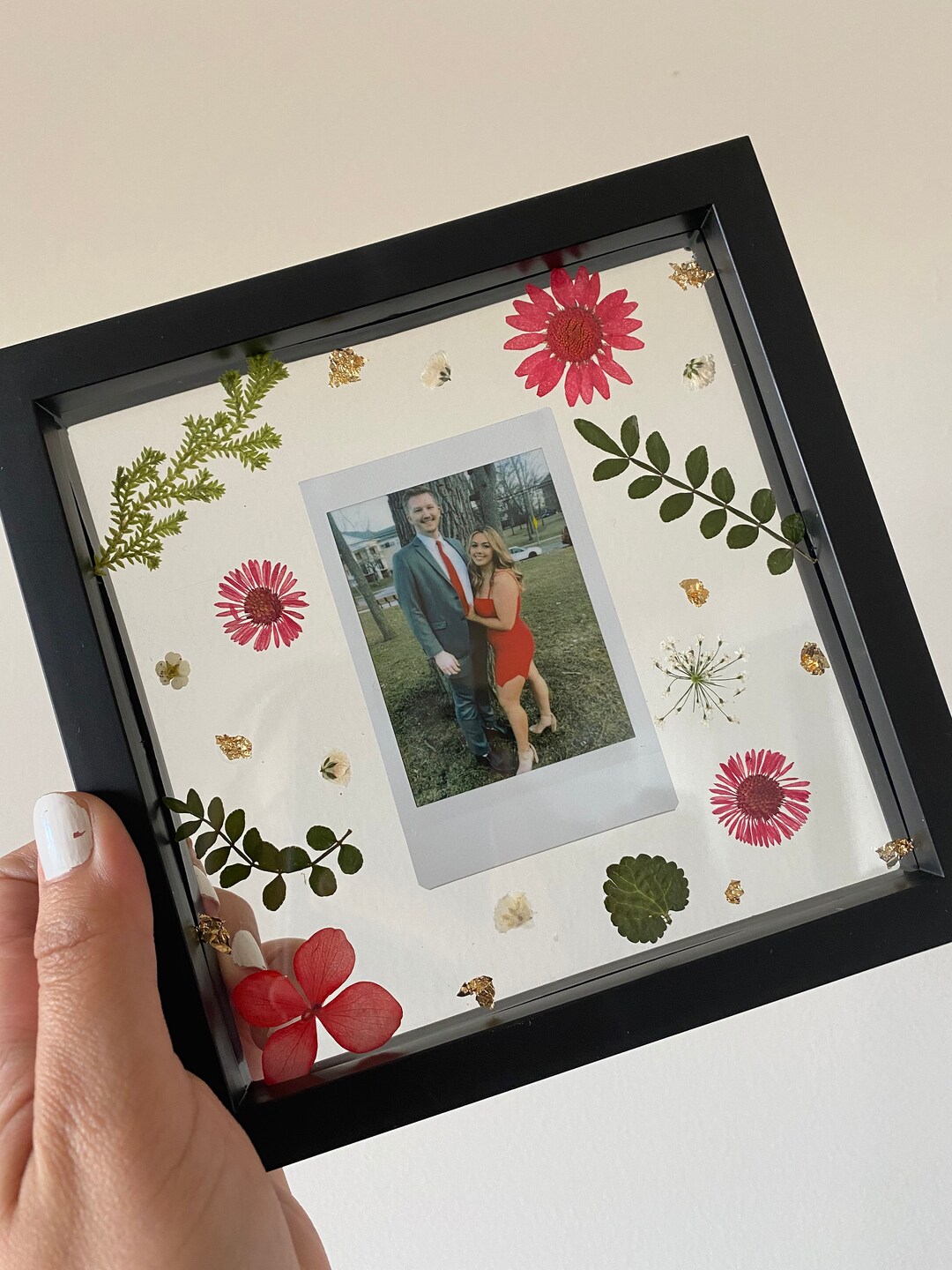 Polaroid Frame Pressed Flower Frame Dried Floral Arrangement Gifts for