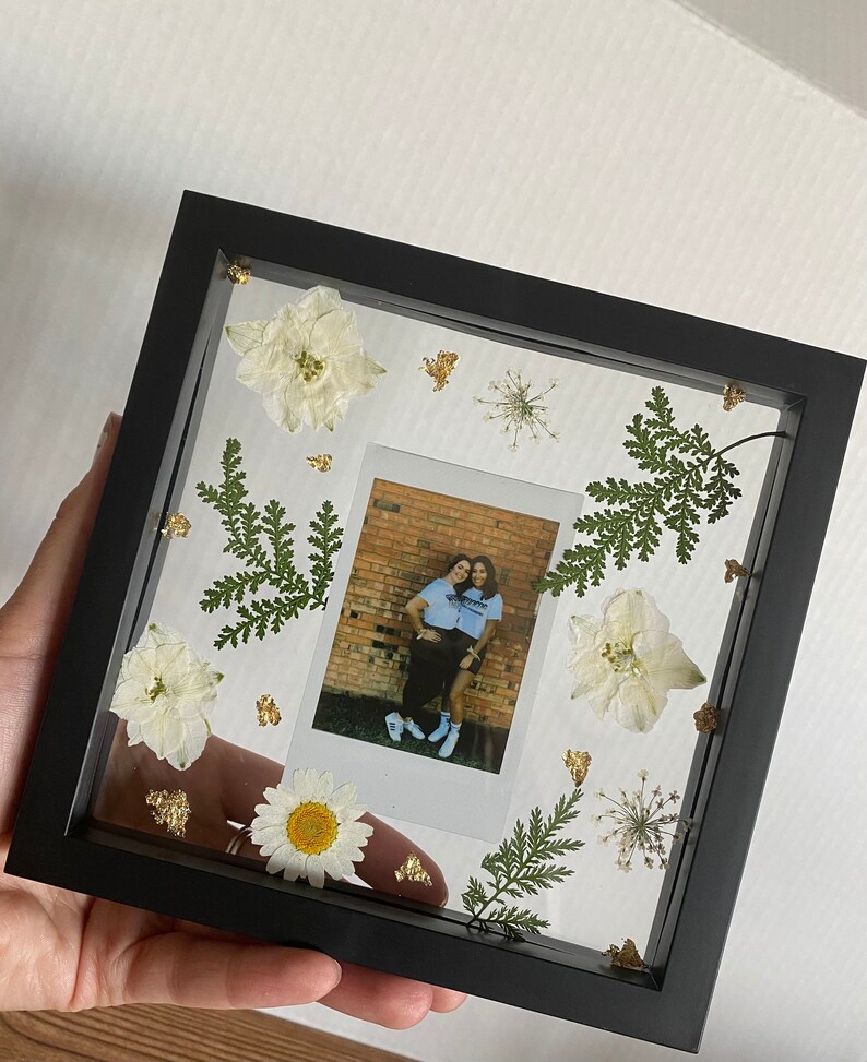 Polaroid Frame Pressed Flower Frame Dried Floral Arrangement Gifts for