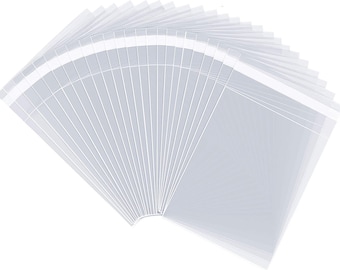 100 Clear Cello Bag Resealable OPP Bag Crystal Clear Packaging 4x8