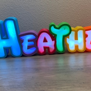 Disney Marquee night light, Custom name, LED Color Changing, Light letters, Valentines gift, Disney Room, Disney marquee, Disney Custom