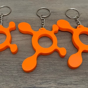 3D Printed Personalized Keyring or LOGO, Personalized Keychain, School Bag, Small Gifts - We can design any idea that you have in mind
