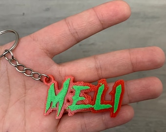 Llavero con nombre de tamaño normal de Halloween, noche de terror, nombre personalizado, cordón, mochila escolar, regalos de fiesta, etiqueta con nombre del día de San Valentín