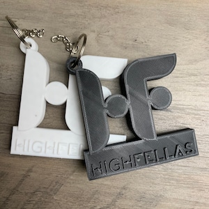 3D Printed Personalized Keyring or LOGO, Personalized Keychain, School Bag, Small Gifts - We can design any idea that you have in mind