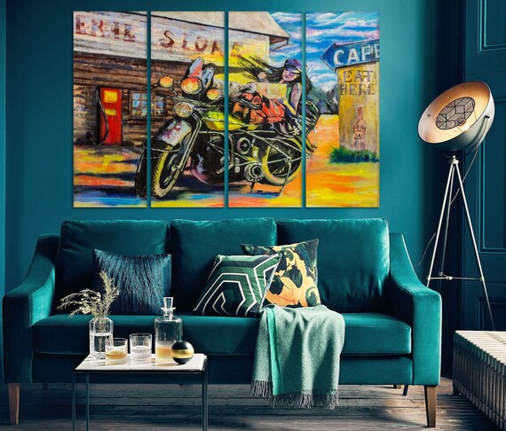 Motorcycle Wall Art Motocross Art Watercolor Print Motorcycle | Etsy