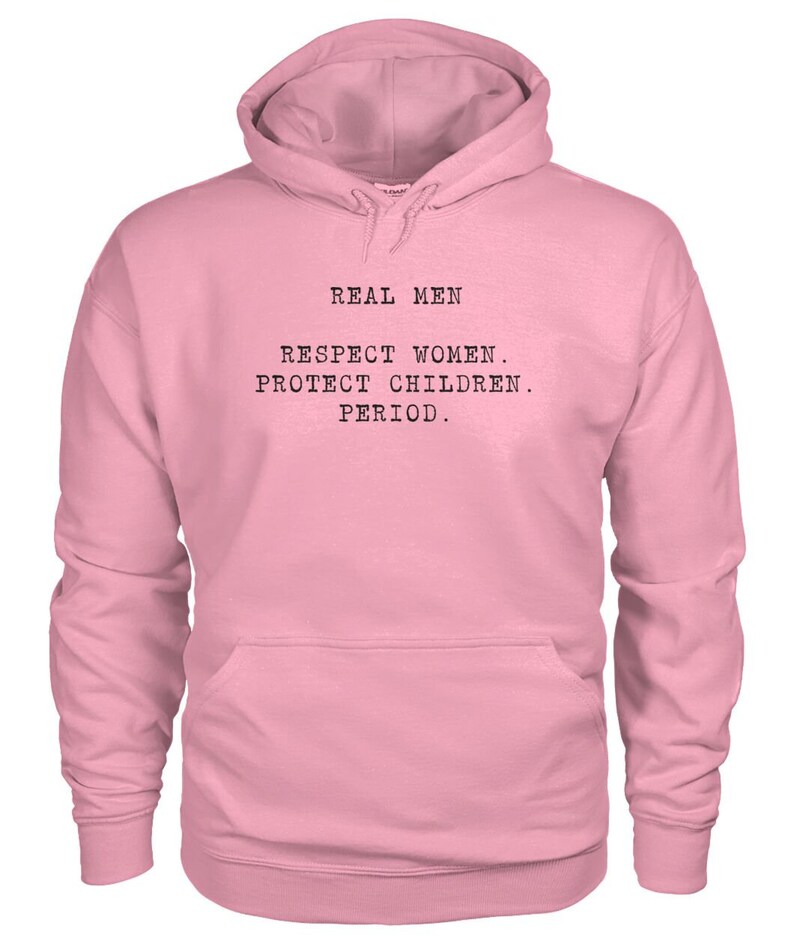 respect women pink hoodie