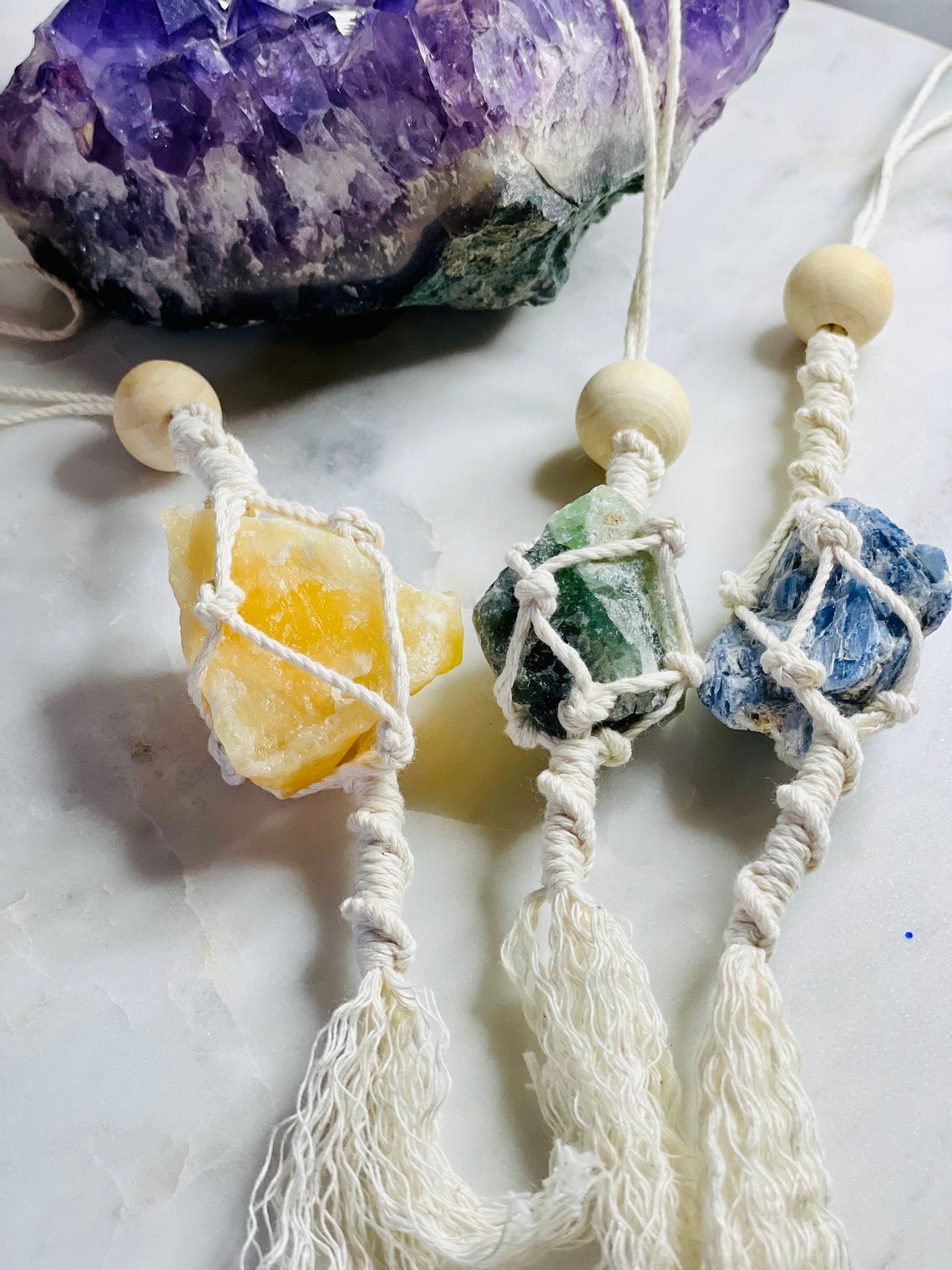 Crystal Hanging Rearview Mirror Wall Decor Crystals Etsy