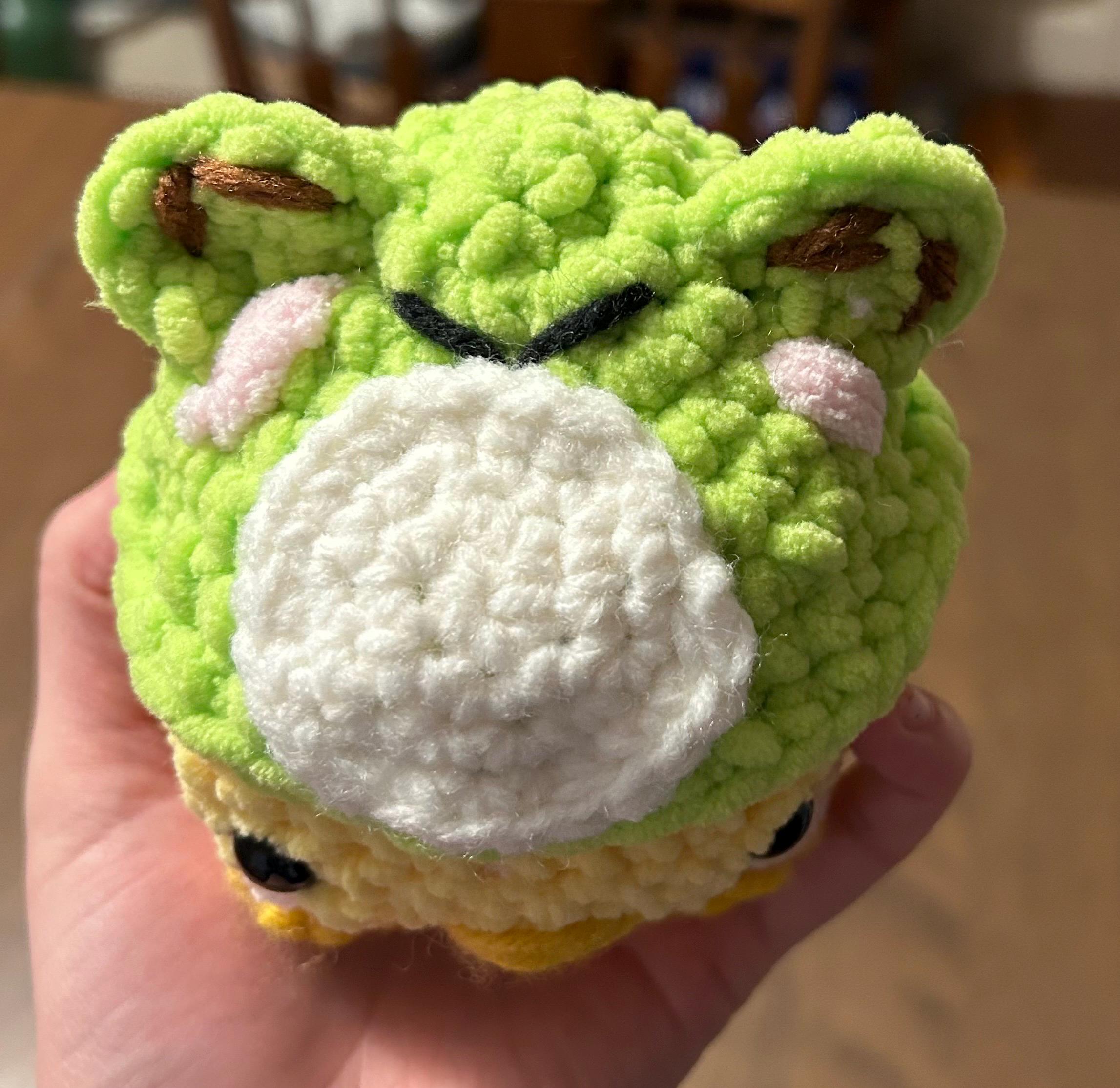 Chicky in Frog Hat Crochet Pattern - Etsy