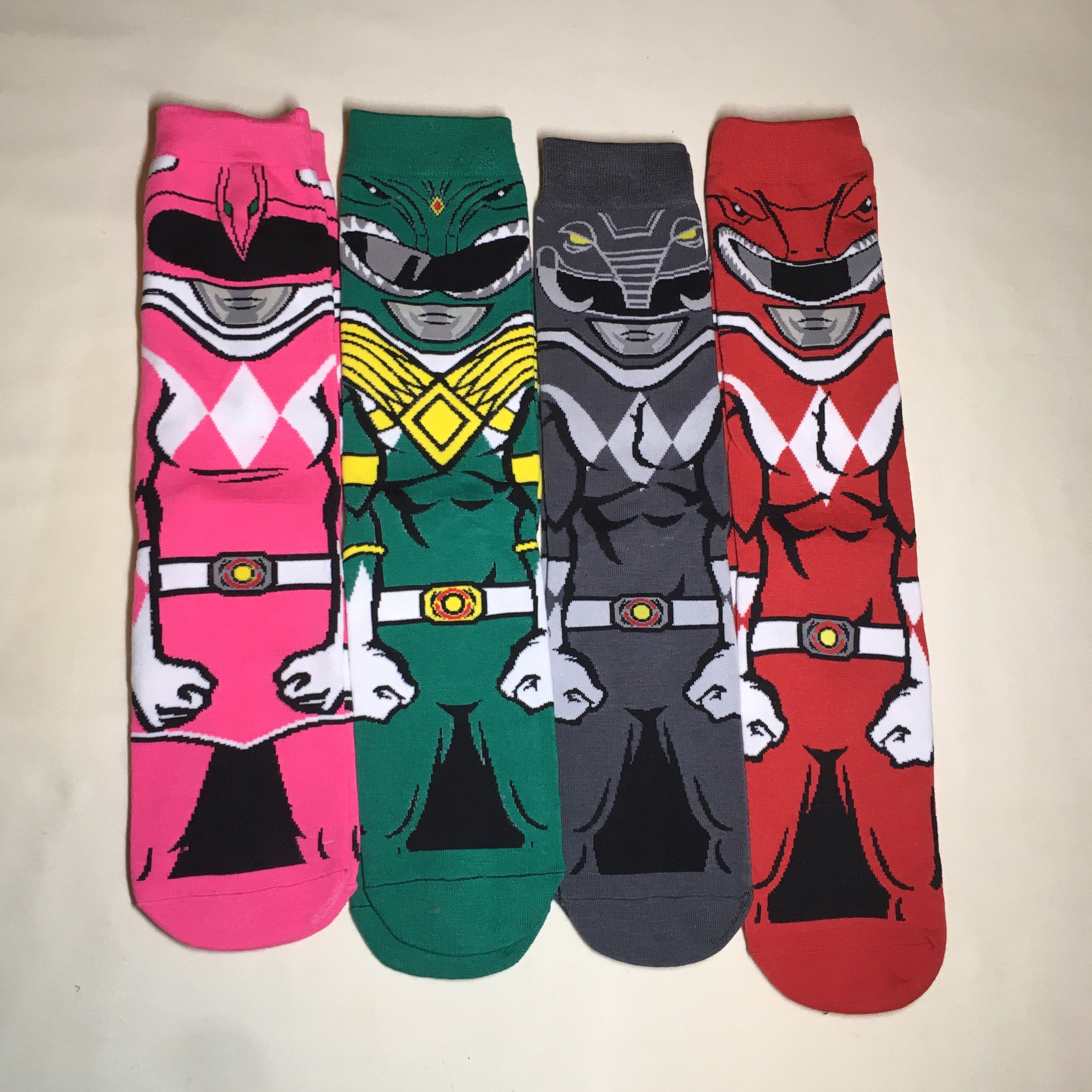 Mighty Morphin Power Rangers socks Etsy