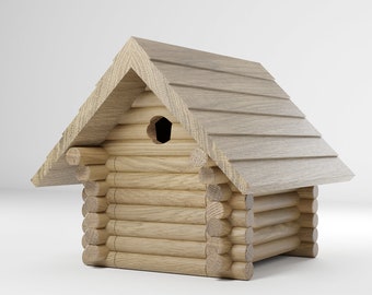 Log Cabin Birdhouse