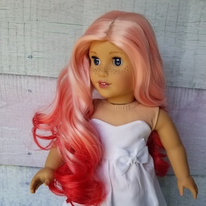 Custom wig for 18 inch dolls American girl doll our generation