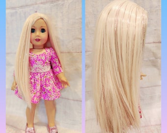 Custom Luxury wig for 18 inch dolls American Girl Dolls Our Generation