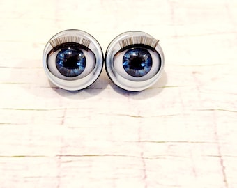 Los ojos parpadeantes de lujo personalizados de 16 mm se ajustan a la mayoría de las muñecas de 18 pulgadas American Girl Dolls