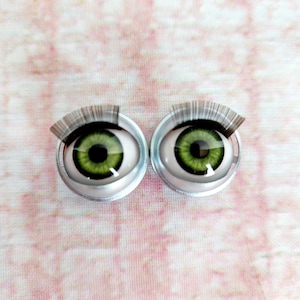 Custom Luxury Blinking 16MM doll eyes, fits most 18 inch dolls, American Girl Dolls, Our Generation ect.