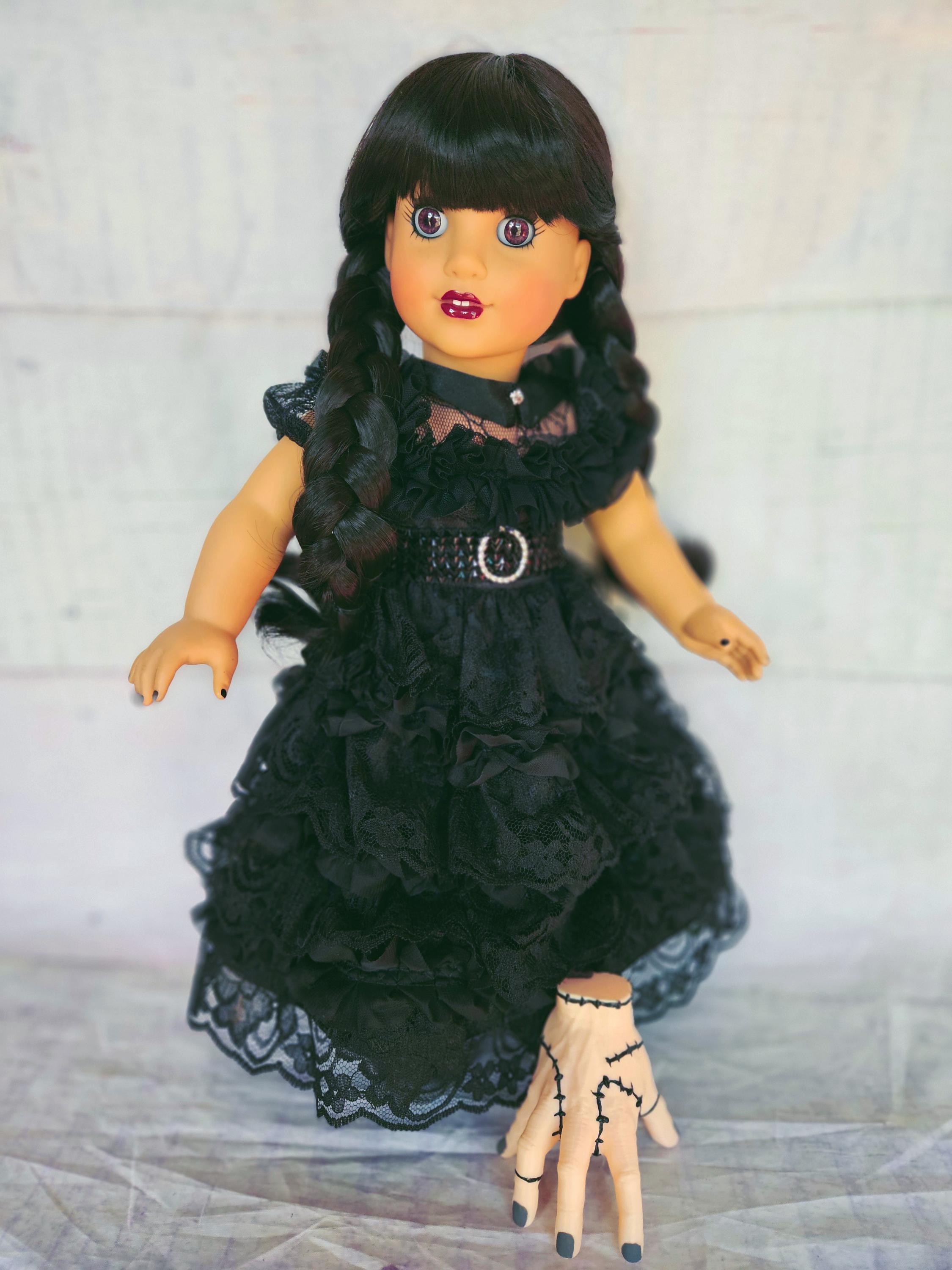OOAK American Girl Doll Custom Wednesday Addams