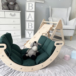 Montessori Climb Arch pillow + Cushion, Foldable Climbing Triangle, piclers climber, Toddler Climb Arch Pillow, Kletterdreieck, Kletterbogen