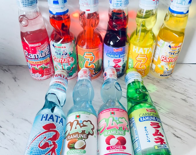 Ramune Japanese Soda Exotic Soda Asian Snacks Snack Etsy