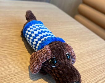 Dachshund Plush – Handmade Amigurumi Sausage Dog Toy