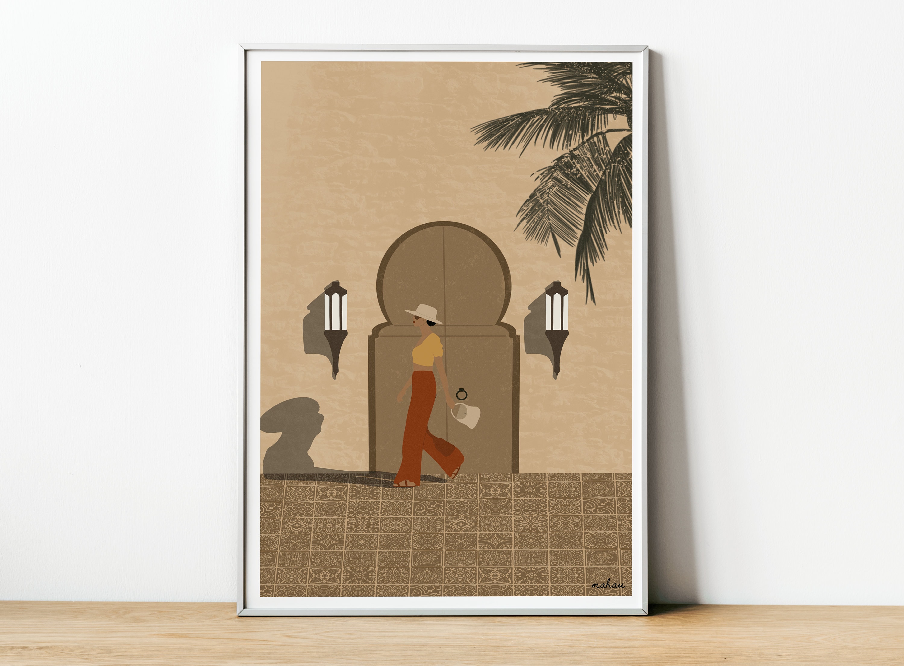 Affiche Dans Les Rues de Marrakech - Affiche A4/A5/A3