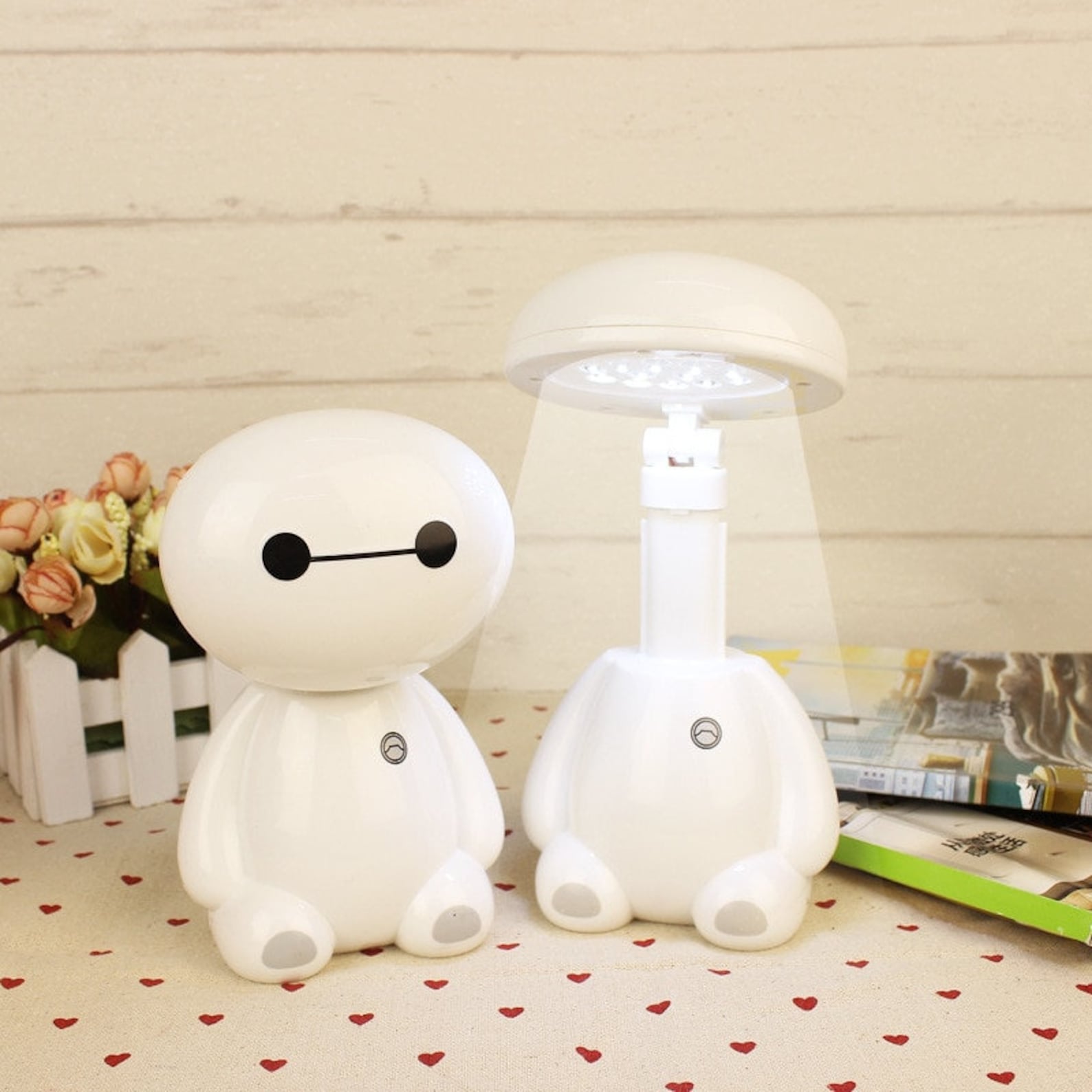 Cute Cartoon Baymax LED Anime Table Lamp Night Light for Etsy