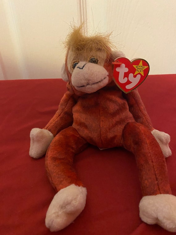 TY BEANIE BABIESSchweetheart Monkey Rare with special Etsy
