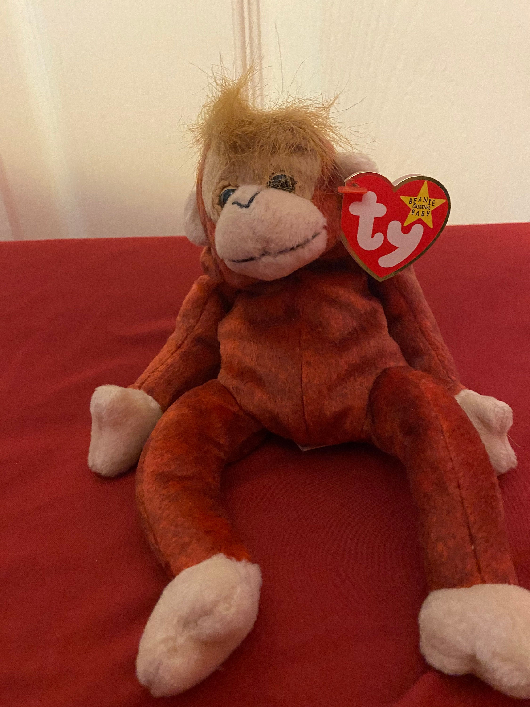 TY BEANIE BABIESSchweetheart Monkey Rare with special Etsy