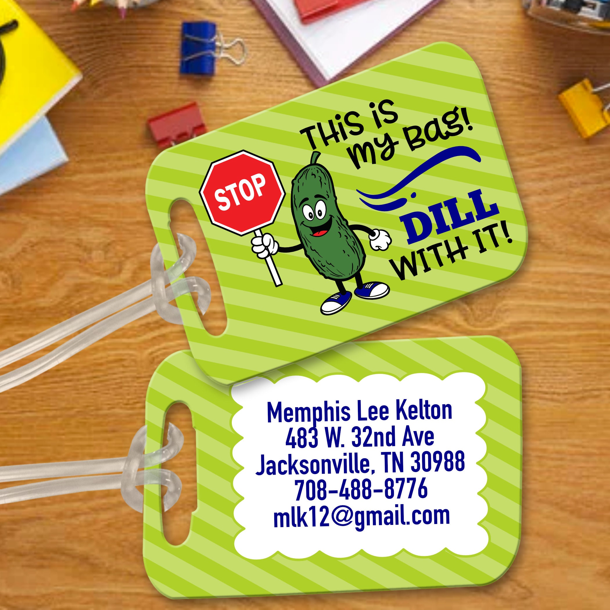 This is my bag/Dill with it/luggage tag/funny luggage Etsy