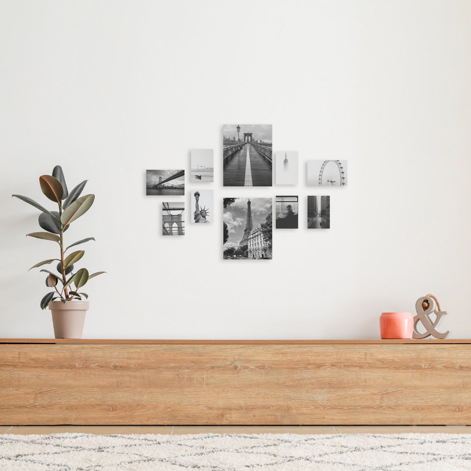 stickable and restickable photo tiles