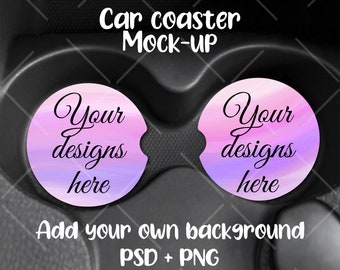 Download Coaster Mockup Etsy