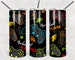 Gamer Sublimation Design - 20 oz straight sided or tapered template- SEAMLESS Sublimation Tumbler Design 