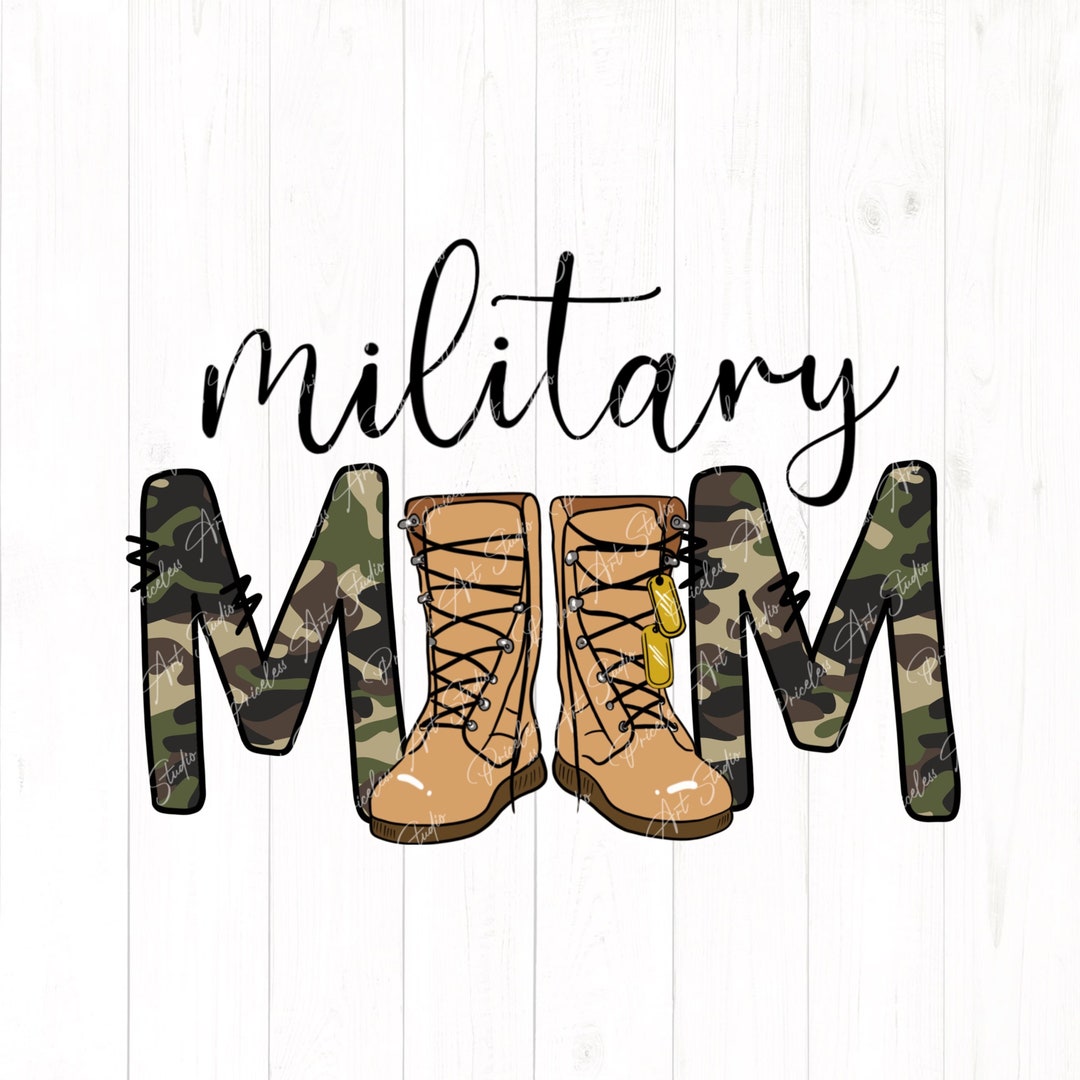 Military Mom PNG Mothers Day PNG Heart Png Army Png Army - Etsy