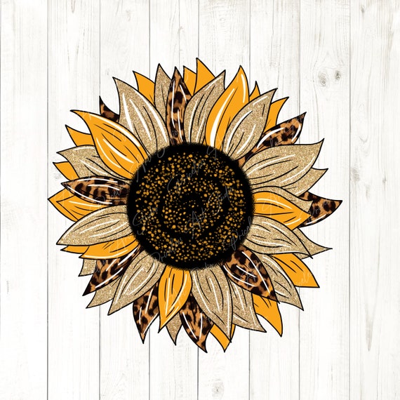 Craft Supplies & Tools Painting Leopard Sunflower Png Colorful ...