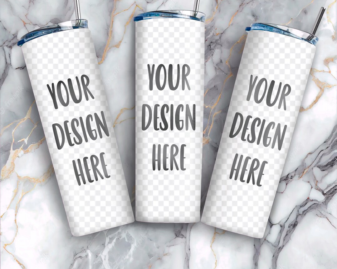 Skinny 20oz Tumblers Mockup / Transparent Tumbler for Mock up Etsy
