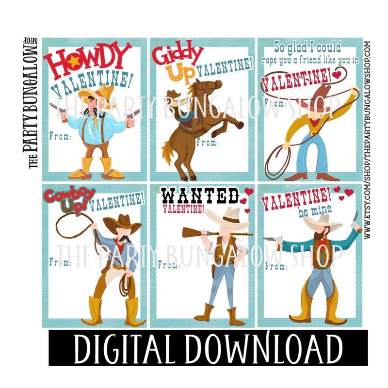 Cowboy Valentine - Etsy