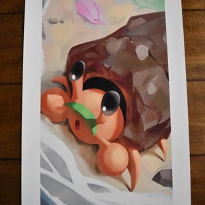 IX The Hermit - Dwebble | Arcanamon Major Arcana Print (1st Edition)