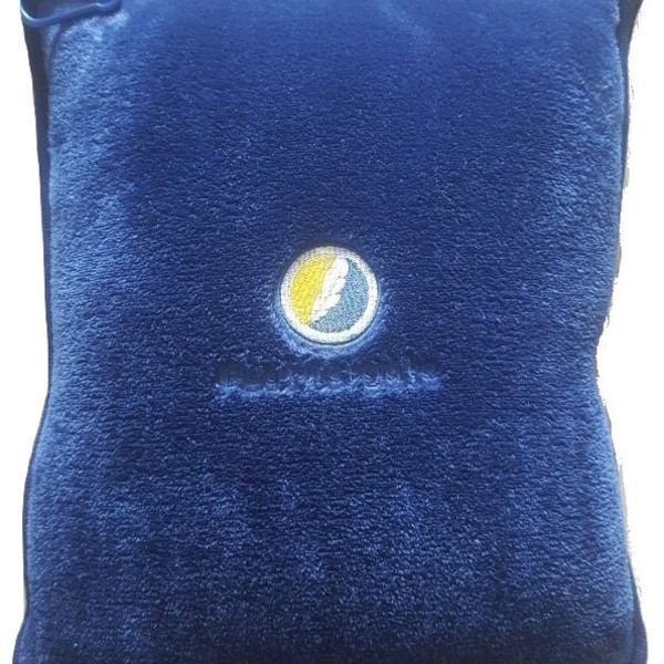 Soft Pillow Blanket Combo - Fleece Portable Lightweight Airplane Camping Luggage Clip included