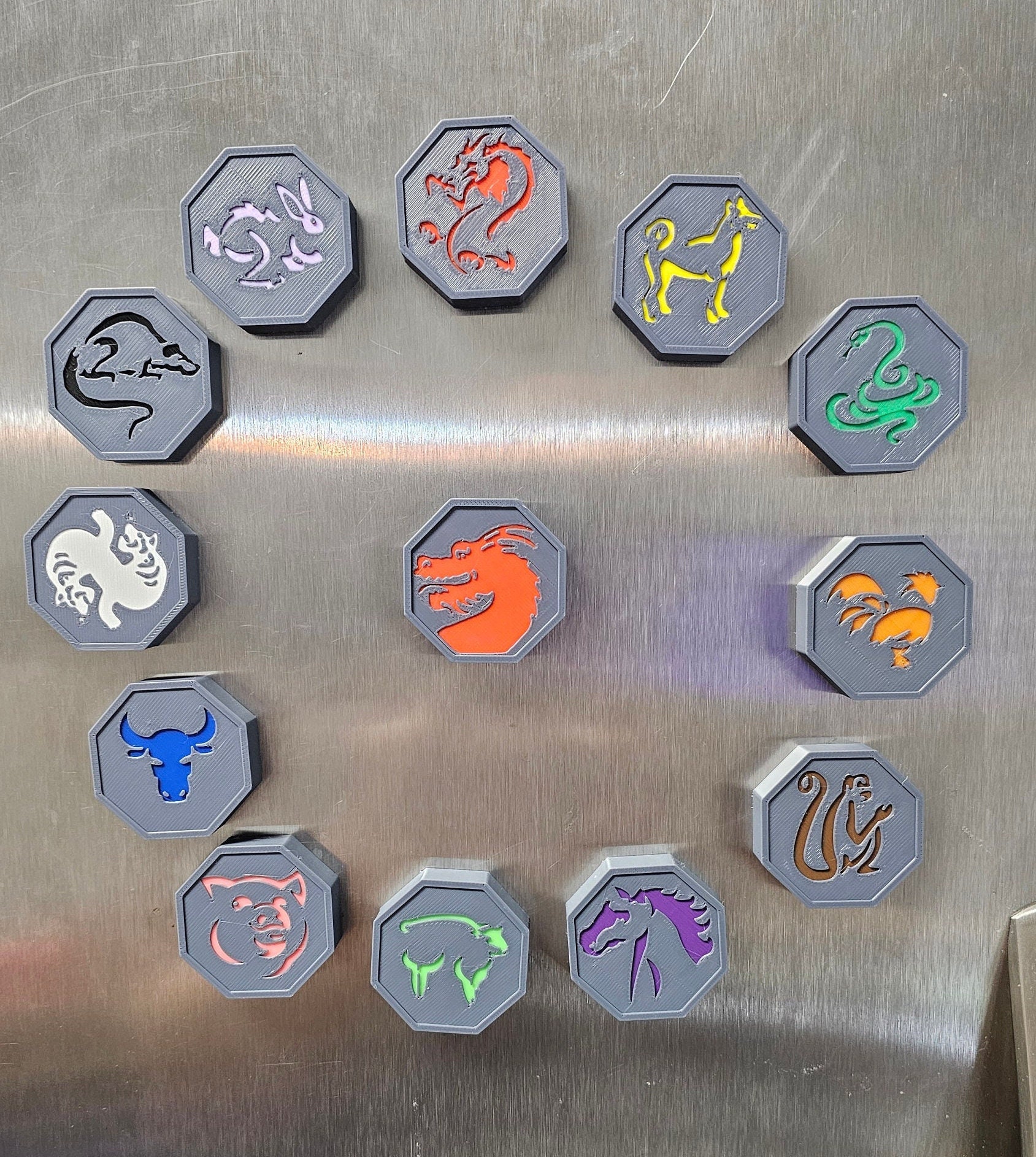 Jackie Chan Adventures 12 Magnetic Talismans Complete Set +1