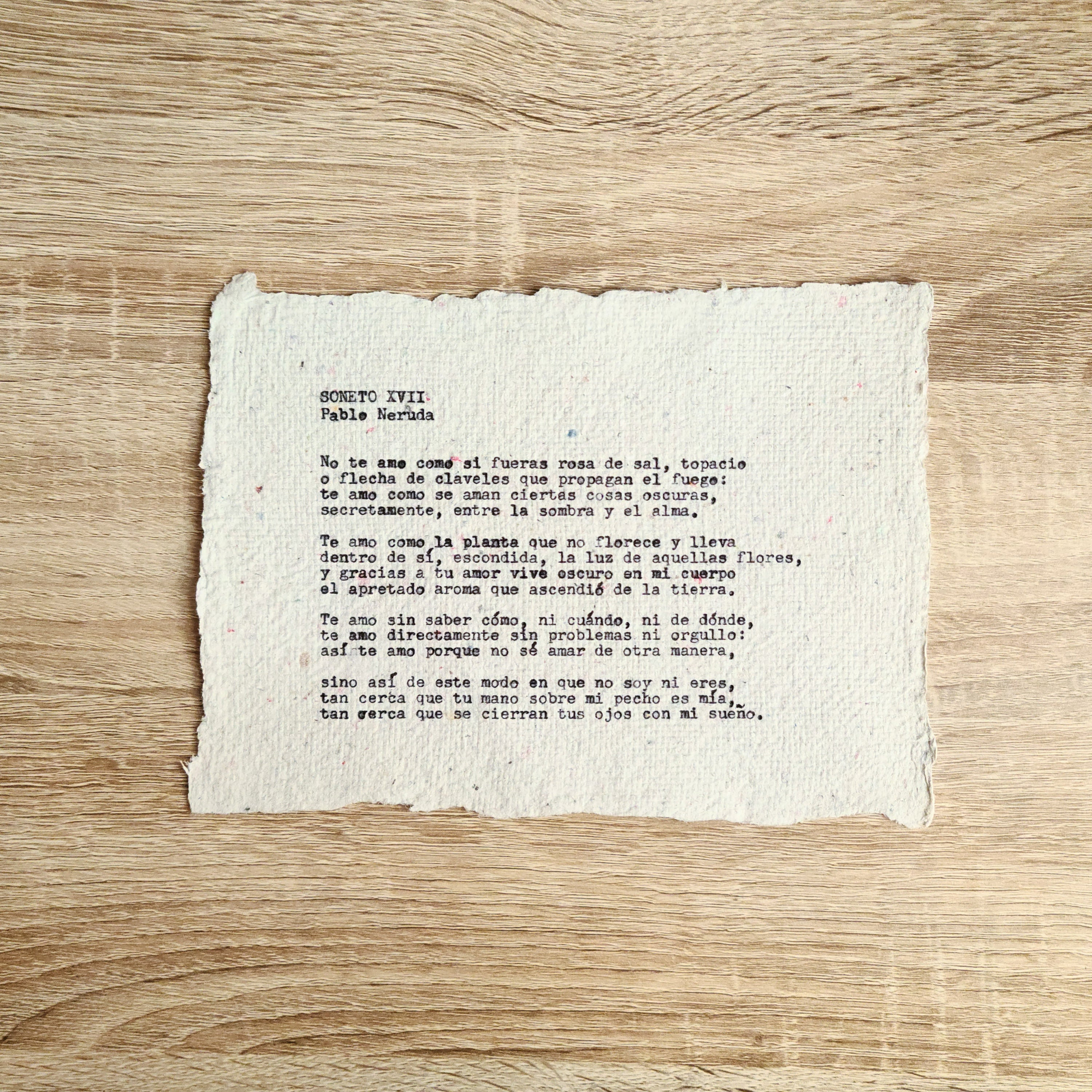 Typex Paper Notes Handmade Paper, Custom Typewritten Note / Letter - Etsy