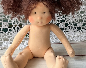 14 inch Waldorf doll, can sit and stand