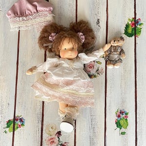 14 inch waldorf inspiration doll,organic doll,homemade,art textile,cloth baby