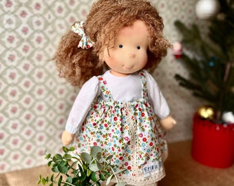 14 inch Waldorf doll, She can stand with her amazing shoes