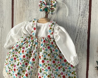 14 ,16 inch Waldorf Doll dresses, Also gift name embroidery