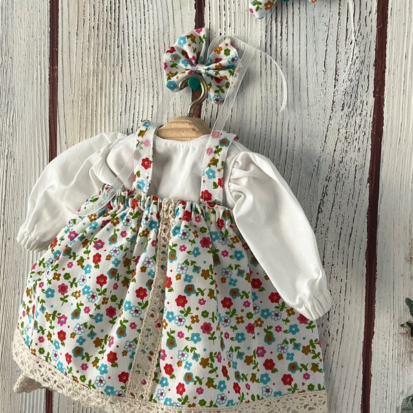 14 ,16 inch Waldorf Doll dresses, Also gift name embroidery