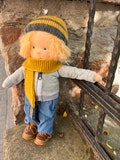 14  inches Waldorf Boy Doll, Also gift name embroidery product logo