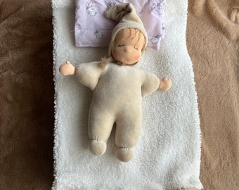 12 inch sleep doll,sleeping waldorf,soft doll