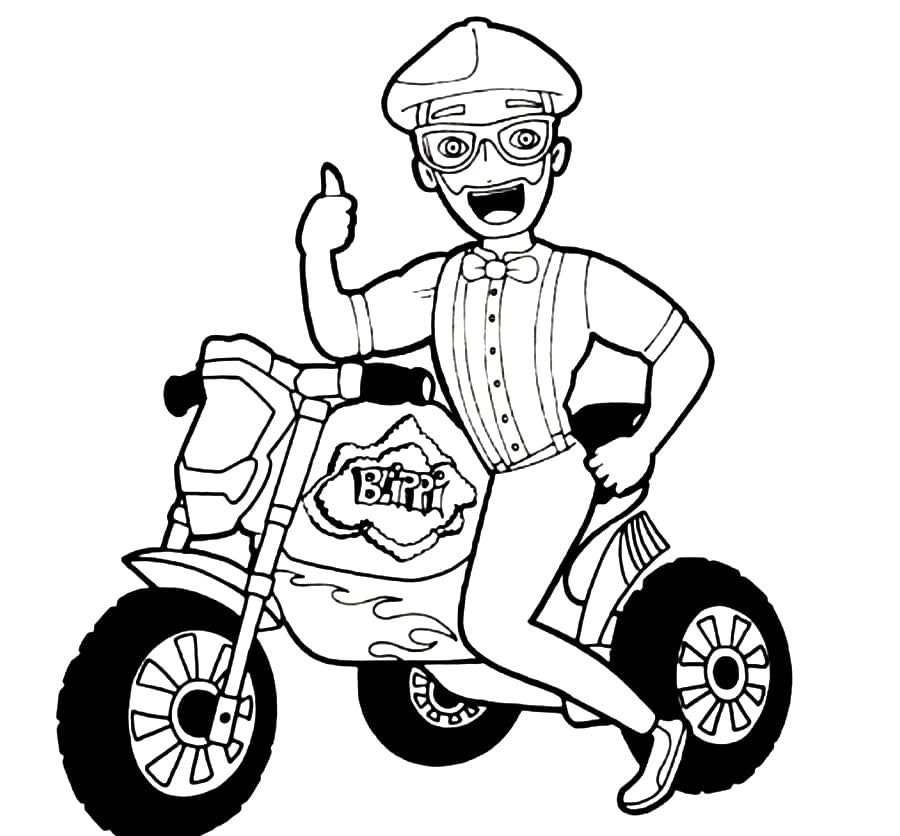 550  Colouring Pages Blippi  Best Free